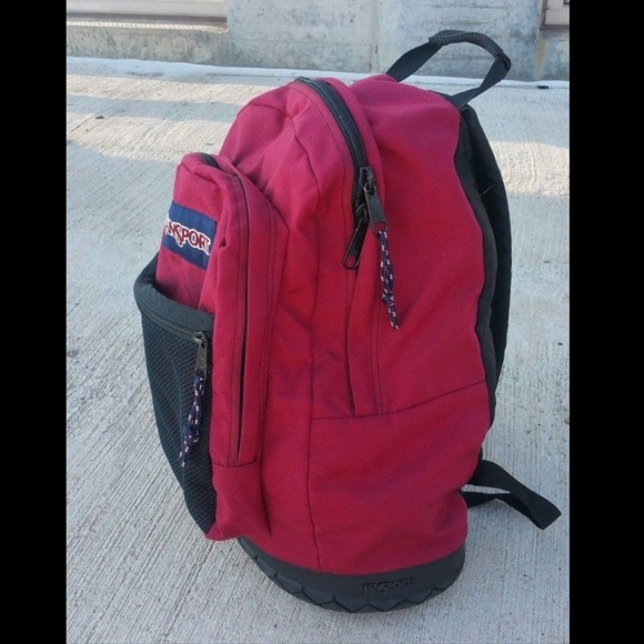 SOLD Vintage 1990s Jansport Burgundy Red Backpack - Picture 4 of 6